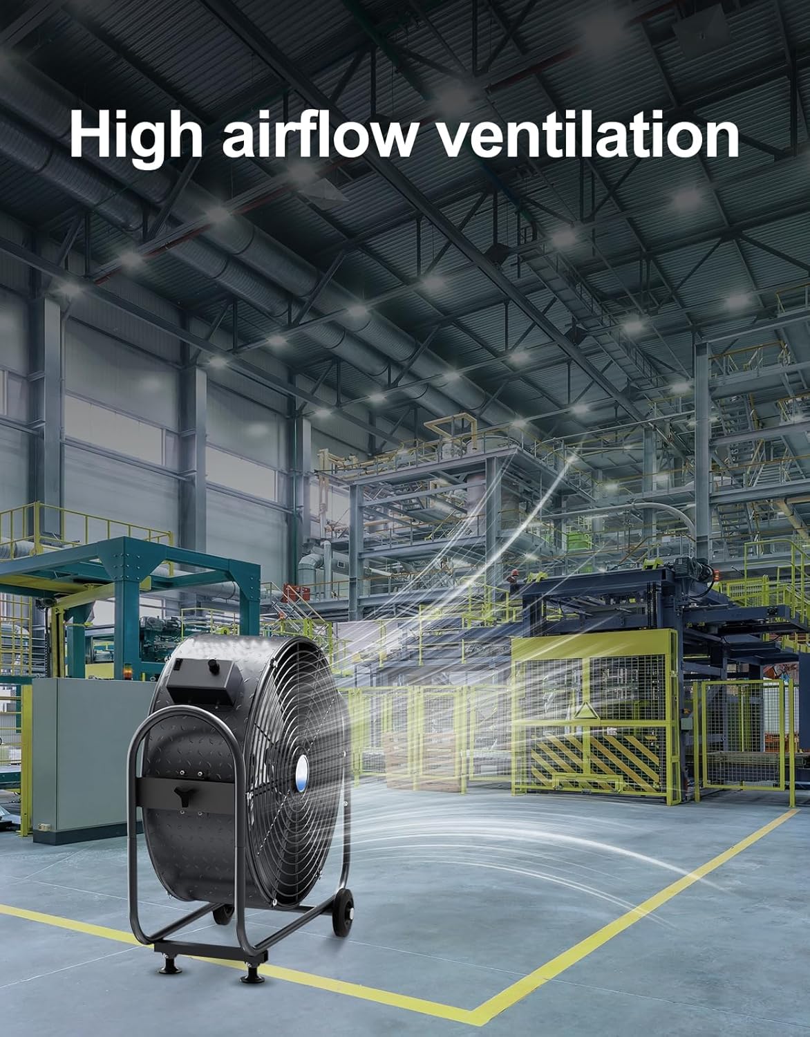 iLIVING 24" BLDC Air Circulator High Velocity Floor Fan, 115V, 265W, Grey (ILG8M24-70EC) iLIVING 24" BLDC Air Circulator High Velocity Floor Fan, 115V, 265W, Grey (ILG8M24-70EC)