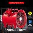 iLiving - ILG8EF10EX Explosion Proof Utility High Velocity Blower, Fume Extractor, Portable Exhaust and Ventilator Fan, Air Ventilation with 1943 CFM, 3300 RPM (10 Inch)