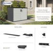 Suncast 6-ft x 4-ft Trash Hideaway Multiple colors/finishes Lean-to Roof Plastic Resin Storage Shed