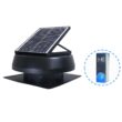 iLIVING 1150 -CFM Black Aluminum Solar Power Roof Vent
