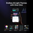 eufy 100-ft Plug-in White Indoor/Outdoor String Light with 60 Multicolor -Light LED Micro Bulbs Bluetooth Compatibility Wi-Fi Compatibility