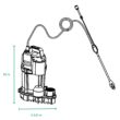 Zoeller 3/4-HP 115 -Volt 80-Gallon Cast iron Submersible sump pump
