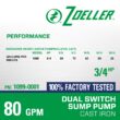 Zoeller 3/4-HP 115 -Volt 80-Gallon Cast iron Submersible sump pump