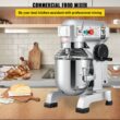 VEVOR 450 W 3 Speed 10 Qt Food Mixer Dough Mixer 304 Stainless Steel 10-Quart Commercial/Residential Bowl-lift Stand Mixer