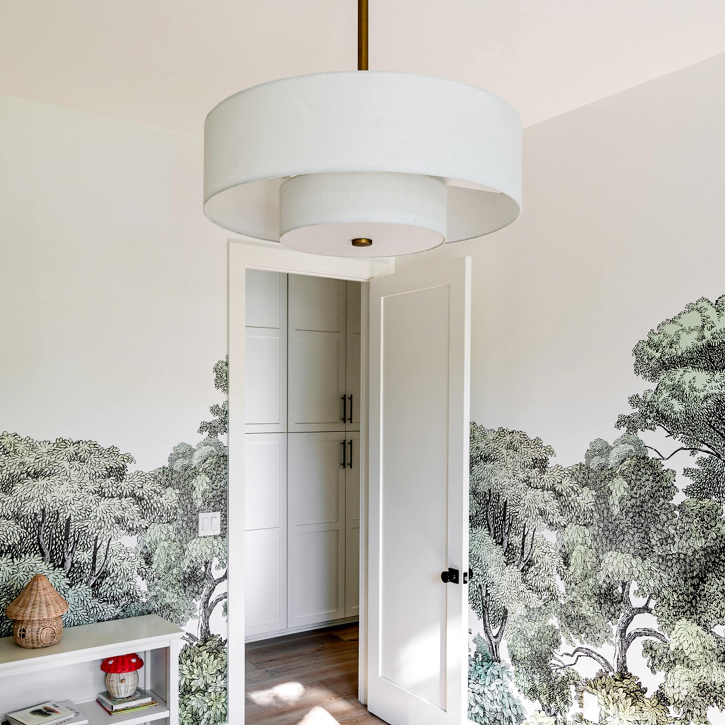 Hunter Jasmine Roth Brookside 30-in Luxe Gold with Matte White Blades Fandelier Ceiling Fan With Light 3 -Blade Hunter Jasmine Roth Brookside 30-in Luxe Gold with Matte White Blades Fandelier Ceiling Fan With Light 3 -Blade