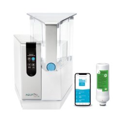 AquaTru Countertop 18-Cup Gray Plastic Water filter pitcher