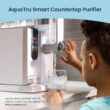 AquaTru Countertop 18-Cup Gray Plastic Water filter pitcher