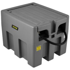 VEVOR 58-Gallon Plastic Diesel Fuel Can 4-gpm Manual Fuel Pump