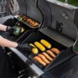 Royal Gourmet Cabinet Style Dual Fuel Series Silver Black Liquid propane and charcoal Combo Grill Royal Gourmet Cabinet Style Dual Fuel Series Silver Black Liquid propane and charcoal Combo Grill
