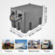 VEVOR Portable Diesel Tank 116 Gallon Capacity and 10 GPM Flow Rate Diesel Fuel Tank with 12V Electric Transfer Pump and 13.1ft Rubber Hose PE Diesel Transfer Tank for Easy Fuel Transportation Gray