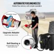 VEVOR Portable Diesel Tank 116 Gallon Capacity and 10 GPM Flow Rate Diesel Fuel Tank with 12V Electric Transfer Pump and 13.1ft Rubber Hose PE Diesel Transfer Tank for Easy Fuel Transportation Black