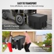VEVOR Portable Diesel Tank 116 Gallon Capacity and 10 GPM Flow Rate Diesel Fuel Tank with 12V Electric Transfer Pump and 13.1ft Rubber Hose PE Diesel Transfer Tank for Easy Fuel Transportation Black