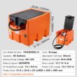VEVOR Portable Diesel Tank 48 Gallon 10.6GPM Flow Rate Diesel Fuel Tank with 12V Electric Transfer Pump 13.1 ft Hose Auto Fueling Nozzle Diesel Transfer Tank for Easy Fuel Transportation Orange