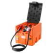 VEVOR Portable Diesel Tank 48 Gallon 10.6GPM Flow Rate Diesel Fuel Tank with 12V Electric Transfer Pump 13.1 ft Hose Auto Fueling Nozzle Diesel Transfer Tank for Easy Fuel Transportation Orange