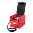 VEVOR Portable Diesel and Gasoline Tank 48 Gallon 10.6GPM Flow Rate Diesel Fuel Tank with 12V Electric Transfer Pump 13.1ft Hose Auto Fueling Nozzle Transfer Tank for Easy Fuel Transportation Red