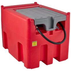 VEVOR Portable Diesel Tank 116 Gallon Capacity and 10 GPM Flow Rate Diesel Fuel Tank with 12V Electric Transfer Pump and 13.1ft Rubber Hose PE Diesel Transfer Tank for Easy Fuel Transportation Red