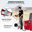 VEVOR Portable Diesel Tank 116 Gallon Capacity and 10 GPM Flow Rate Diesel Fuel Tank with 12V Electric Transfer Pump and 13.1ft Rubber Hose PE Diesel Transfer Tank for Easy Fuel Transportation Red