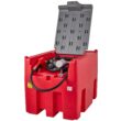 VEVOR Portable Diesel Tank 116 Gallon Capacity and 10 GPM Flow Rate Diesel Fuel Tank with 12V Electric Transfer Pump and 13.1ft Rubber Hose PE Diesel Transfer Tank for Easy Fuel Transportation Red
