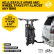 Saris SuperClamp G3 Platform Hitch Bike Rack - Lightweight - Durable - Versatile for RV/Camper