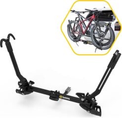 Saris SuperClamp G3 2-Bike Hitch Rack Lightweight Platform Carrier with Tilt Fits 1.25 and 2''