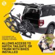 Saris SuperClamp 2 Bike Hitch Rack Lightweight Platform Bike Carrier Zero Frame Contact Tool-Free Tilt and Fold Supports eBikes