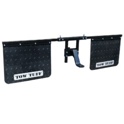 Tow Tuff 2418AMF 18Inches x 24Inches Universal Hitch Mount Rubber Rear Towing Mud Flaps
