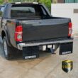 Tow Tuff 2418AMF 18Inches x 24Inches Universal Hitch Mount Rubber Rear Towing Mud Flaps