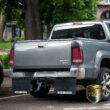 Tow Tuff 2418AMF 18Inches x 24Inches Universal Hitch Mount Rubber Rear Towing Mud Flaps