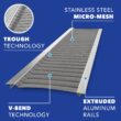 Atlas Gutter Guard 96 FT. Silver Stainless steel 5-in x 48-in ) Gutter guard 24 -Pack