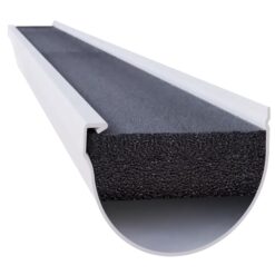 GutterFoam GutterFoam Pro FR Black Foam Half round ( 4-in x 4-ft ) Gutter guard 30 -Pack