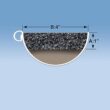 GutterFoam GutterFoam Pro FR Black Foam Half round ( 4-in x 4-ft ) Gutter guard 30 -Pack