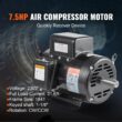 VEVOR 7.5HP Air Compressor Electric Motor 7.5 -HP Replacement Engine for Generators