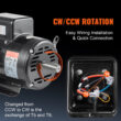 VEVOR 7.5HP Air Compressor Electric Motor 7.5 -HP Replacement Engine for Generators
