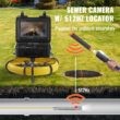 VEVOR Sewer Camera with 512-Hz Locator VEVOR Sewer Camera with 512-Hz Locator, 165 ft/50 m, 9-in Pipeline Inspection Camera w/DVR Function, IP68 Camera w/12 Adjustable LEDs, A 16 GB SD Card for Sewer Line, Home, Duct Drain Pipe Plumbing