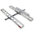 Black Widow Double Motorcycle Carrier with Ramp for 2 Inches Hitch with 600 Pound Capacity