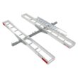 Black Widow Double Motorcycle Carrier with Ramp for 2 Inches Hitch with 600 Pound Capacity