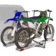 Black Widow Double Motorcycle Carrier with Ramp for 2 Inches Hitch with 600 Pound Capacity