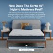 Serta 10-in Medium Queen Hybrid Memory Foam/Coil Blend Mattress in a Box Serta 10-in Medium Queen Hybrid Memory Foam/Coil Blend Mattress in a Box
