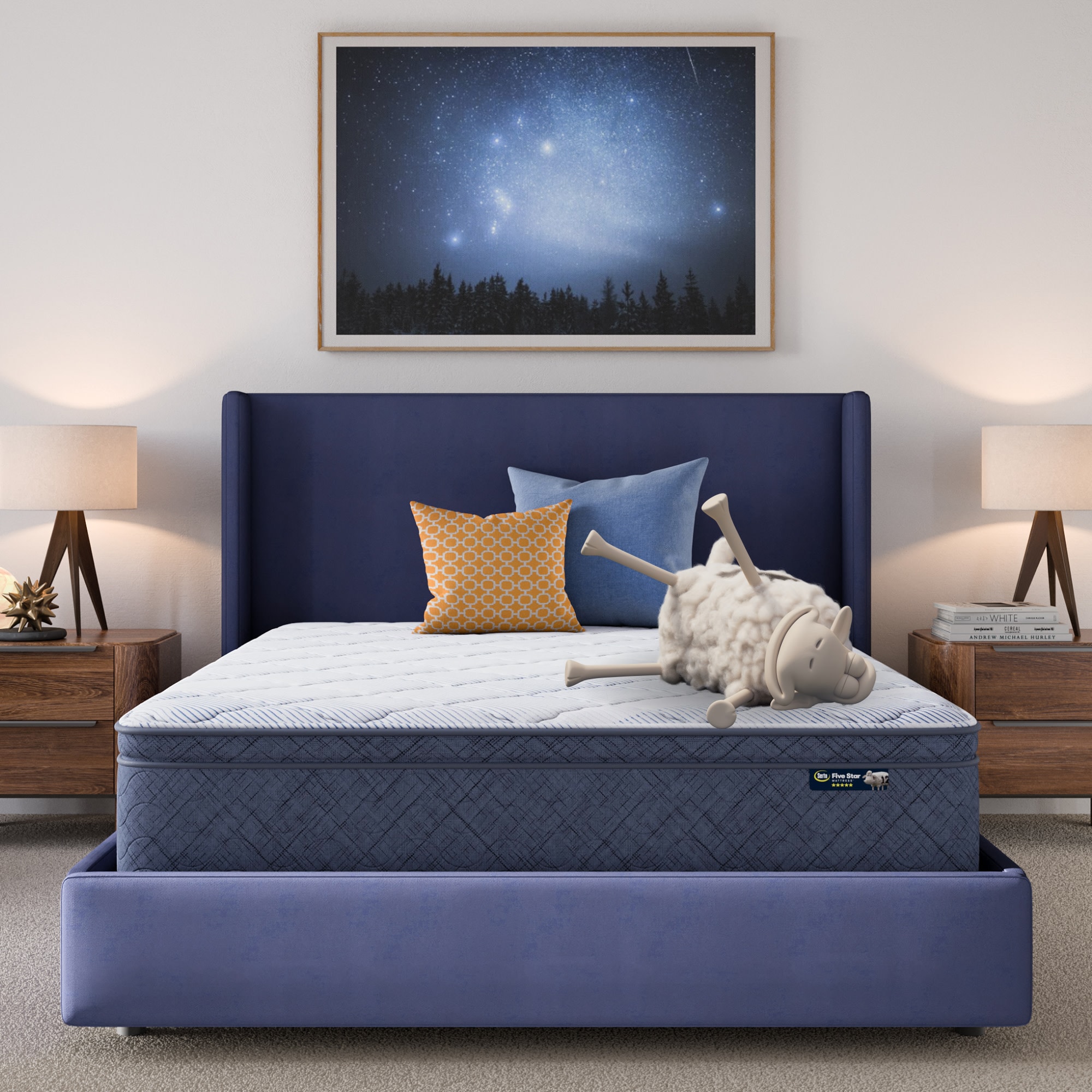 Serta 12-in Plush Queen Cooling Hybrid Memory Foam/Coil Blend Mattress in a Box Serta 12-in Plush Queen Cooling Hybrid Memory Foam/Coil Blend Mattress in a Box