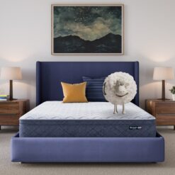 Serta 10-in Plush Queen Hybrid Memory Foam/Coil Blend Mattress in a Box