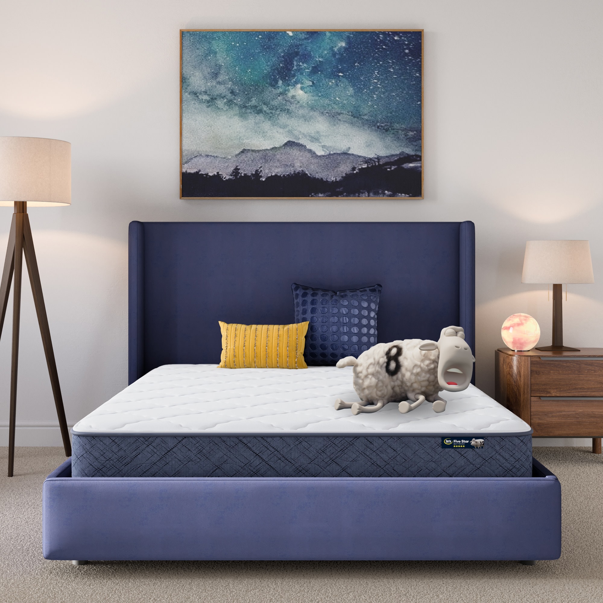 Serta 8-in Medium Full Hybrid Memory Foam/Coil Blend Mattress in a Box Serta 8-in Medium Full Hybrid Memory Foam/Coil Blend Mattress in a Box
