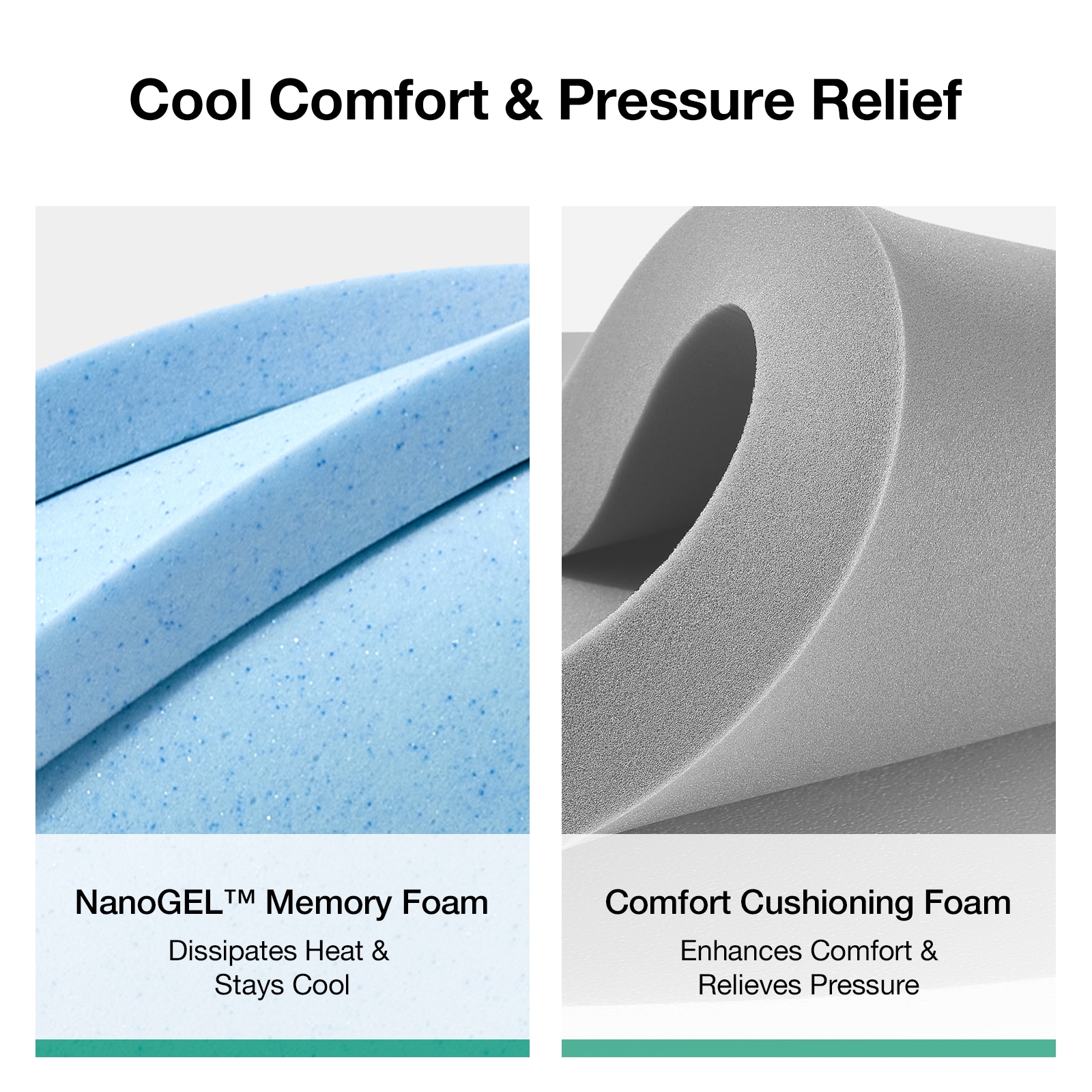 Novilla 12-in Medium King Cooling Hybrid Memory Foam/Coil Blend Mattress in a Box Novilla 12-in Medium King Cooling Hybrid Memory Foam/Coil Blend Mattress in a Box