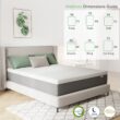 Novilla 12-in Medium Queen Cooling Memory foam Mattress in a Box Novilla 12-in Medium Queen Cooling Memory foam Mattress in a Box