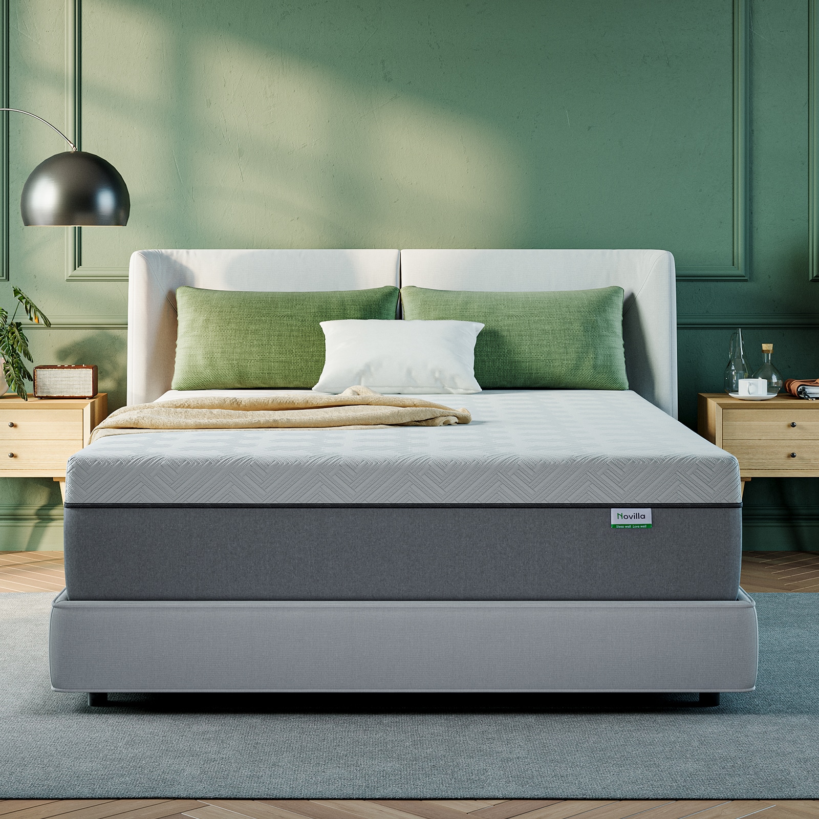 Novilla 12-in Medium Twin Cooling Memory foam Mattress in a Box Novilla 12-in Medium Twin Cooling Memory foam Mattress in a Box
