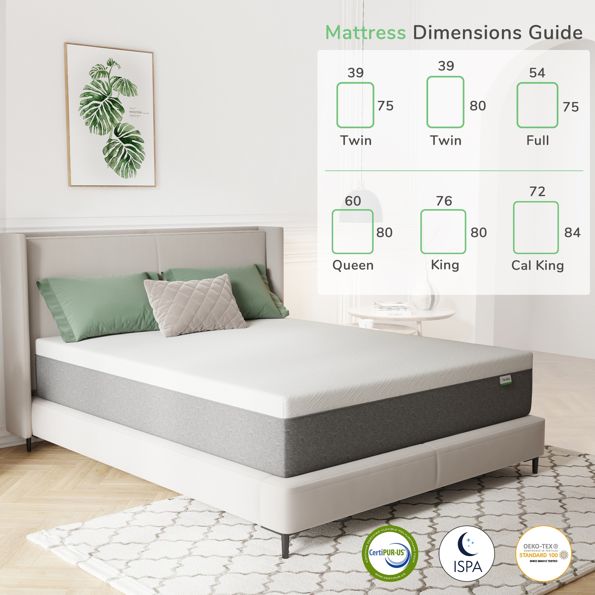Novilla 12-in Medium Twin Cooling Memory foam Mattress in a Box Novilla 12-in Medium Twin Cooling Memory foam Mattress in a Box