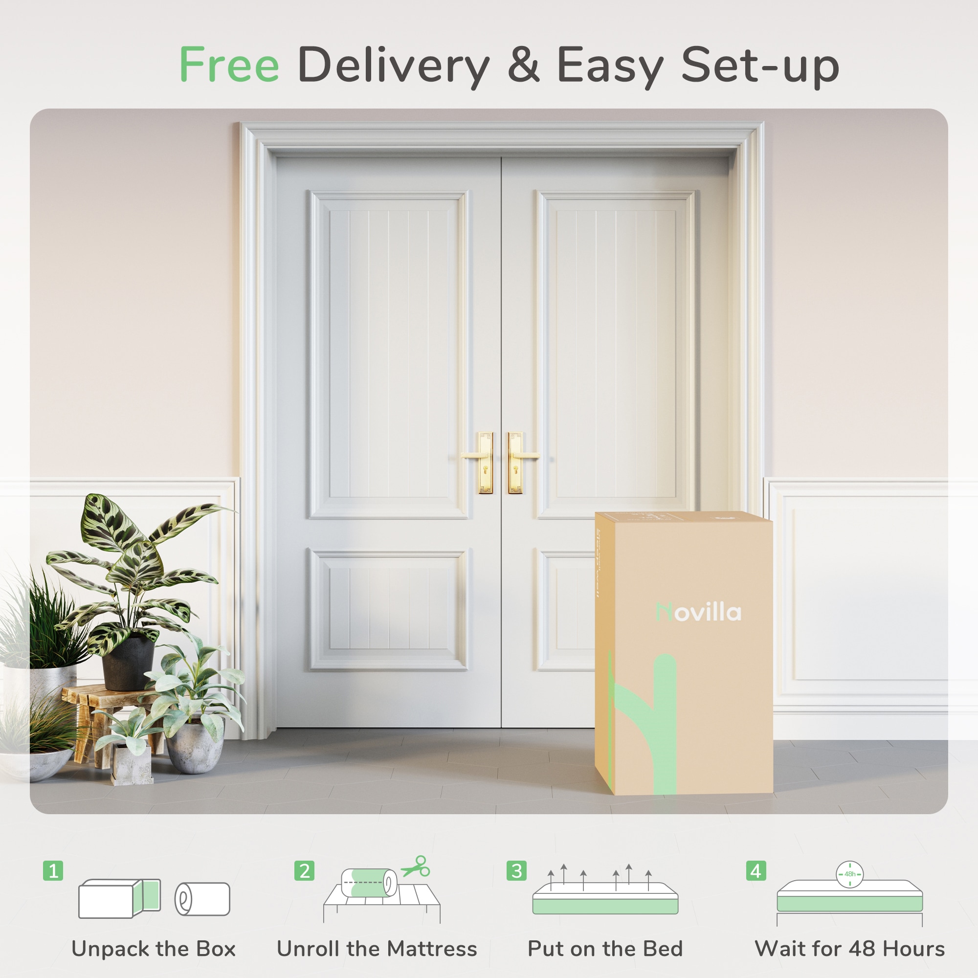 Novilla 12-in Medium Twin Cooling Memory foam Mattress in a Box Novilla 12-in Medium Twin Cooling Memory foam Mattress in a Box