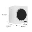 Equator Advanced Appliances 3.5-cu ft Stackable Vented Electric Dryer ( White )