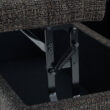 Simpli Home Harrison Casual Ebony Storage Ottoman
