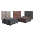 Simpli Home Harrison Casual Ebony Storage Ottoman