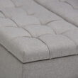Simpli Home Harrison Casual Dove Grey Storage Ottoman